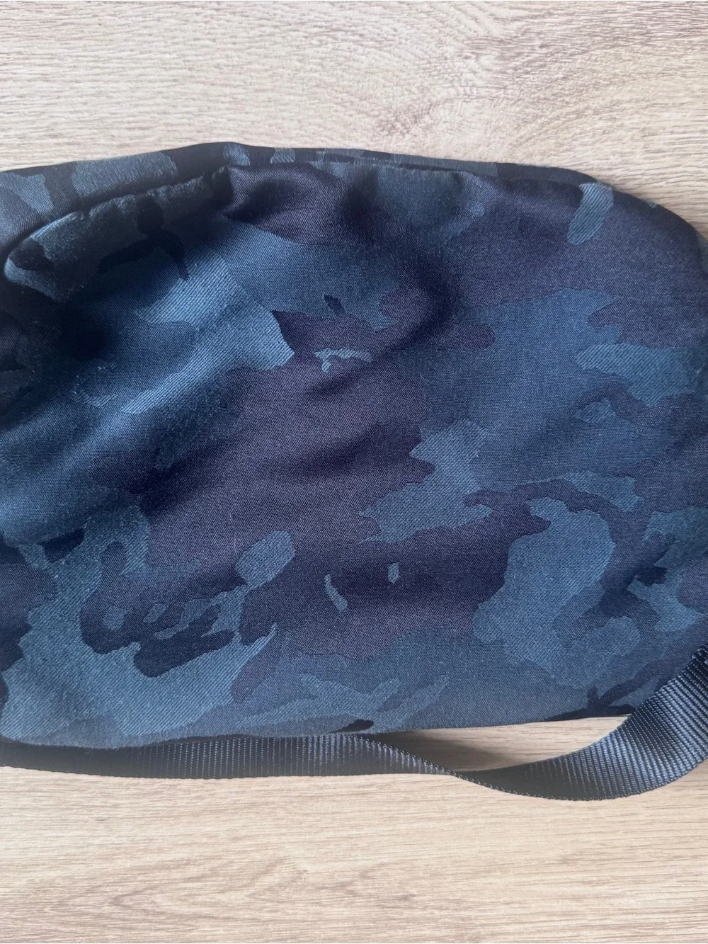 lululemon athletica Black and Dark Gray Camo Crossbody Bag